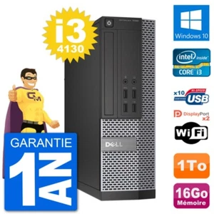 PC Dell Optiplex 7020 SFF Intel i3-4130 RAM 16Go Festplatte 1To Windows 10 Wifi - Bild 1 von 3
