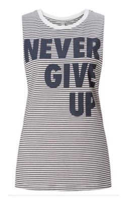 Camiseta sin mangas Lorna Jane Never Give Up Montana gráfica activa talla mediana Foto 1 de 4