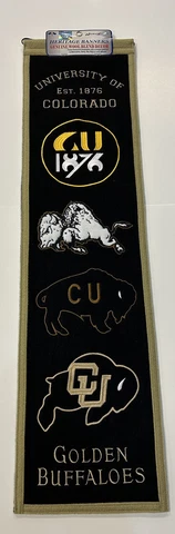 Colorado Buffaloes NCAA Winning Streak Embroidered Heritage Banner! Cover