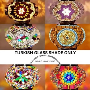 Turkish Handmade SHADE Moroccan Colourful Lamp Light GLASS REPLACEMENT ONLY - Picture 1 of 53