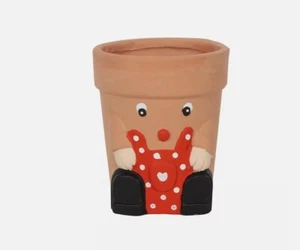 Süßer Terrakotta Topf Mann Pflanzgefäß Garten Gartenarbeit Geschenk Ornament hängend Bill Ben - Bild 1 von 3