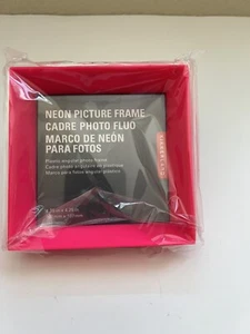 4.25” neon picture frame-Neon Pink, Individual Frame. - Picture 1 of 2