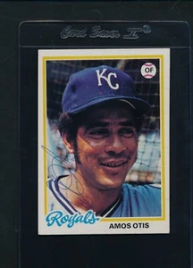 1978 Topps #490 Amos Otis Royals Signed Auto *C8157 - Picture 1 of 1
