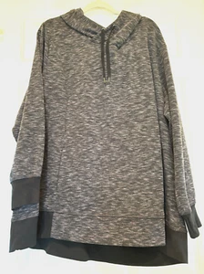 Karen Heart Sweat Shirt Hood Size Womens 2X - Picture 1 of 4