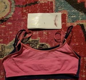 New Girls size L pair bralette 2 pack girls cotton spandex Jessica Simpson bra - Picture 1 of 3