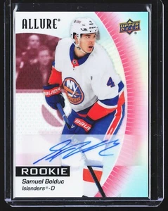 2023-24 ALLURE SAMUEL BOLDUC RED RAINBOW AUTO #129 - NEW YORK ISLANDERS - Picture 1 of 3