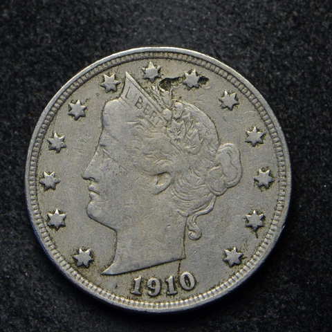 1910 Liberty Head V Nickel Mint Error OBV (bb11542) Cover