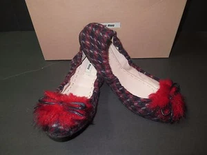 BNIB Beautiful Designer PRADA MIU MIU Ladies Plaid Ballet Flats Shoes 37.5 ITALY - Picture 1 of 10