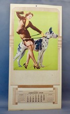 Vintage Gil Elvgren Sexy Pin-Up calendar 1952 “A Perfect Pair”