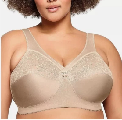 Sujetador Glamorise para mujer Magiclift soporte original inalámbrico beige talla 40F 5599 Foto 1 de 3