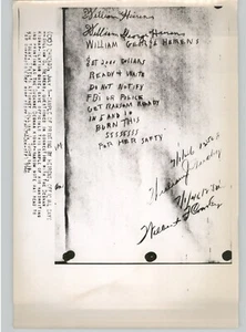 SERIENMÖRDER William Heirens RANSOM NOTE Chicago VINTAGE 1946 Pressefoto - Bild 1 von 2