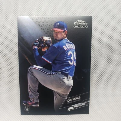 2021 Topps Chrome Black Kohei Arihara Rookie #47 RANGERS - Image 1 of 4