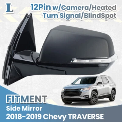 Mirror Camera Blind Spot 12Pin For 2018-2019 Chevrolet Traverse Left Driver Side Foto 1 de 4