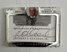 2022 LEAF DECISION VAULT CUT SIGNATURE ROBERT KENNEDY JR.  AUTOGRAPH CARD