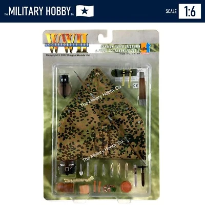 Figura de Acción Modelos Dragón 1:6 Segunda Guerra Mundial Accesorios Set Camuflaje Alemán Zeltbahn Set 2 Foto 1 de 2