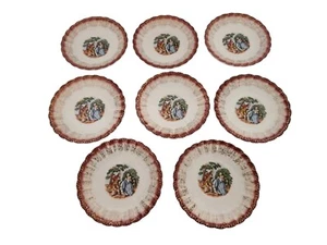 8er Set Sebring Mandarine weinrot Chantilly 6" Untertassen - Bild 1 von 10