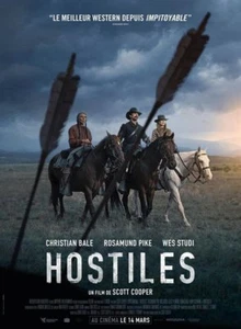 HOSTILES Affiche Cinéma Originale Pliée Movie Poster Christian Bale - Imagen 1 de 3