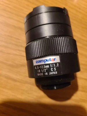 Computar 4.5-12.5mm 1:1.2 1/2" Manual Iris CS-Mount Lens - Image 1 of 3