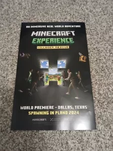 Minecraft Experience Poster Limited Edition 12 in x 18 in - Picture 1 of 2