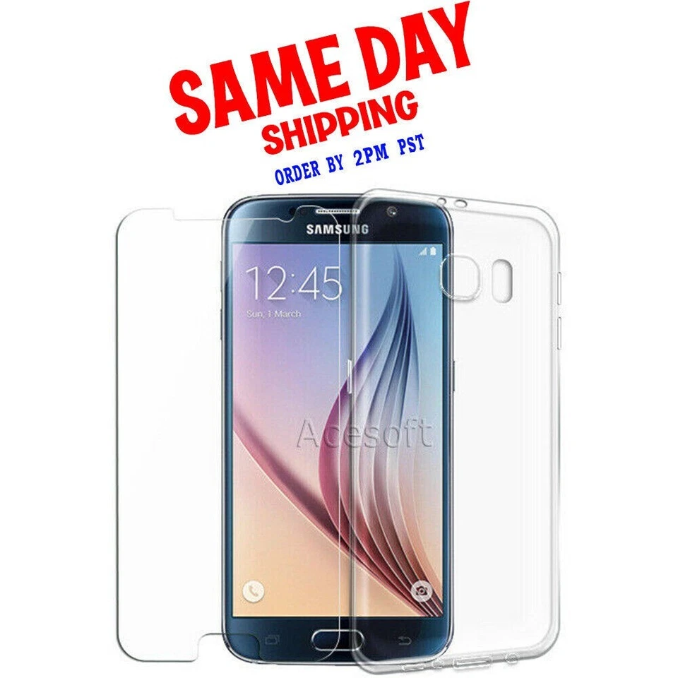 Funda protectora de pantalla ultrafina a prueba de golpes para Samsung Galaxy S6 G920T T-Mobile Foto 1 de 1