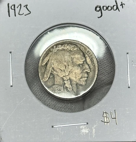 1923 P Buffalo Nickel Good+ Cover