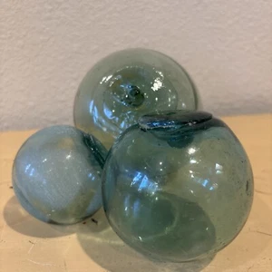 3 Antique Japanese floats 2”, 3” & 4” See Photos - Picture 1 of 13