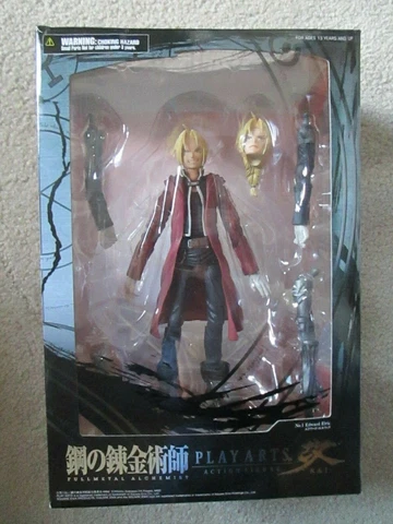 Square Enix Playarts Kai Fullmetal Alchemist Edward Elric Action Figure Opened Cover