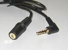 6' ft 2M 3.5mm Audio Cable Male to Female Right Angle 90 Degree Car Aux Cord USA