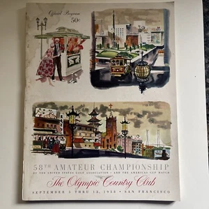 1958 Amateur Golf Championship Program Olympic Club San Francisco - Picture 1 of 5