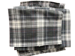 Haywin komplettes Lakenset - Spannbettlaken, flach, Kissenbezug kariert Polyester/Baumwolle unbenutzt - Bild 1 von 3