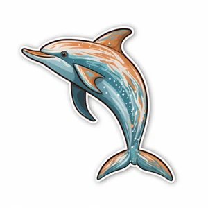 XXXL 40X40 cm Autoaufkleber Sticker Delfin Aufkleber - Picture 1 of 1