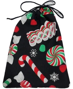 Christmas Gift Bag Bulk Pouch Reuseable 5x4" - Picture 1 of 3