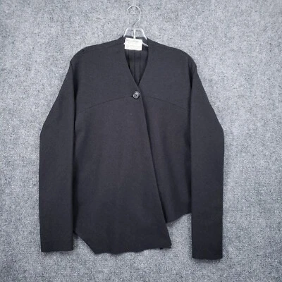 Suéter Donna Karan Mujer S Pequeño Negro Cárdigan Manga Larga Tejido Suave MUESTRA Foto 1 de 4