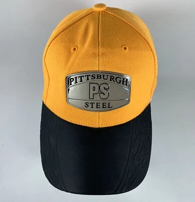 Sombrero de acero Pittsburgh, frente de metal / gorra City Pride (City Hunter, ajustable) Foto 1 de 4