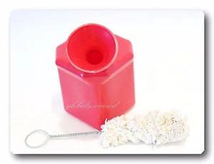 Angled Top Lube Bucket Bottle Side Mount Bracket with Lube Cotton Swab - Picture 1 of 2