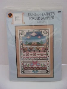 Pitter Patterns J M Keeling Cross Stitch Kit Raining Feathers Border Sampler - Picture 1 of 3