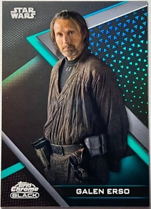 2022 Star Wars Chrom schwarz, Galen Erso (73) grün Refraktor Parallelkarte 65/99 - Bild 1 von 2