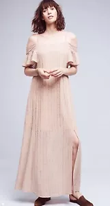 NWT Anthropologie $148 off the shoulder maxi dress size small - Picture 1 of 4