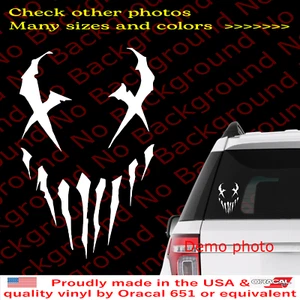 Calcomanía de vinilo con cabeza de hongo pegatina banda de rock de metal pesado calavera para automóvil FY116 - Imagen 1 de 8