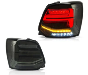 Fari Posteriori A LED Fumè Con Indicatore Dinamico Per VW Polo 6R 6C 09-17 - Foto 1 di 3