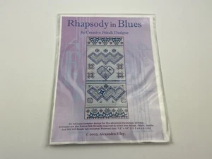 Rhapsody in Blues von Creative Stitch Designs Hardanger Muster mit Fadenpackung - Bild 1 von 4