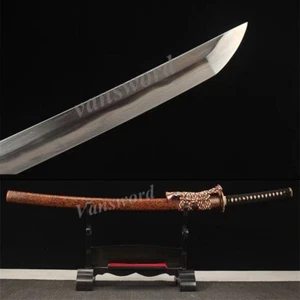 Shihozume Katana Samurai Sword Clay Tempered Choji Hamon Japanese Lacquer Sharp - Picture 1 of 13