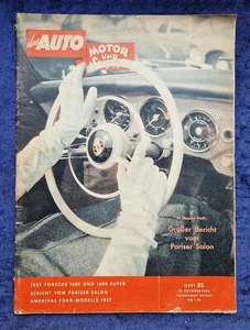 AMS Auto Motor und Sport 21/1956  Test Porsche 356, Panhard, Ford US Modelle - Bild 1 von 8