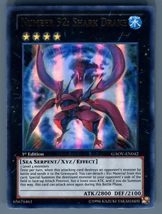 Number 32: Shark Drake 1st Edition Ultra Rare GAOV-EN042 Yu-Gi-Oh! Card Holo - Picture 1 of 2