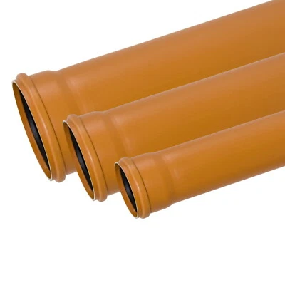 KG Rohr DN 110 160 200 Kanal 500-1000 mm Abwasser Muffe Schmutzwasser Kanalrohr  - Bild 1 von 4