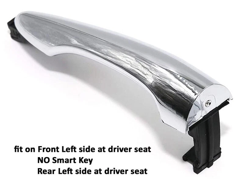 Left Door Outside Handle Chrome for 2011 2012 2013 2014 2015 KIA Sportage - Image 1 of 1