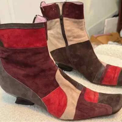 Botines Audley London de gamuza suave multicolor talla 39/8,5 Foto 1 de 4