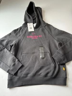 Sudadera con Capucha Nike Chelsea FC Niños Jóvenes Niños Mediana Negra Rosa Pullover Fútbol Fútbol Foto 1 de 4