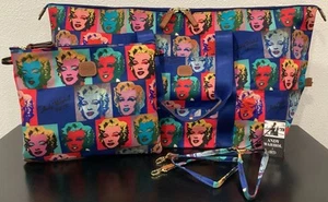 Bric's Andy Warhol Marilyn Monroe 2-Piece Nylon Leather Weekender 25" x 13" x 7" - Picture 1 of 24
