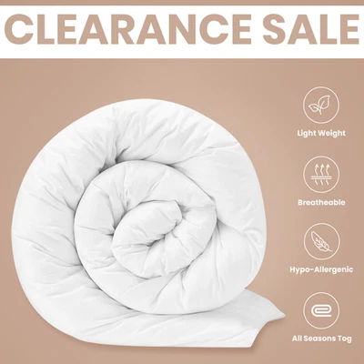 INSPIREHOMEWARE SINGLE Duvet Quilt Lightweight Best Quality - BRAND NEW - ANY TOG £13.99 -